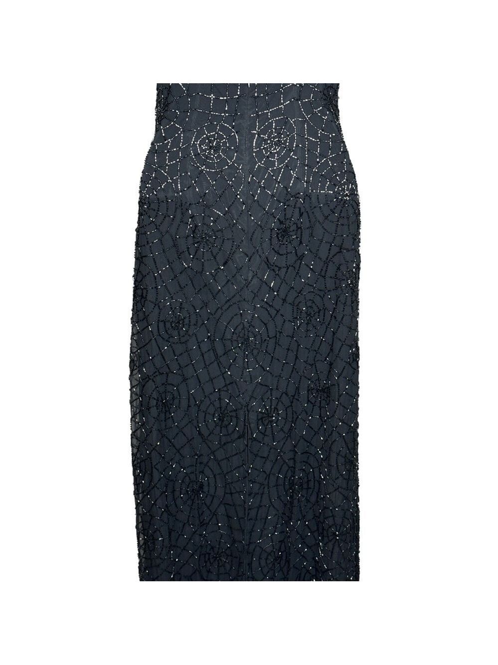 Sean Collection Vintage Beaded Elegant Black Evening Gown‎ Women’s Size Small - Picture 8 of 14